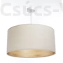 Kép 3/6 - Bps - Boho - Függeszték lámpa lenvászonból fa belső résszel 40cm 1XE27