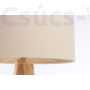 Kép 6/6 - BPS Boho -  Álló lámpa natúr lenvászon búrával bézs belsővel  50cm
