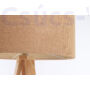 Kép 6/6 - BPS Boho - Állólámpa lenvászon búrával-krém belsővel-fenyő lábbal 50 cm