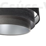 Kép 3/5 - BPS Triniti függeszték fekete-szürke színű/ezüst belsővel  60 cm 