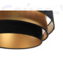 Kép 3/5 - BPS Triniti függeszték fekete-arannyal/arany belsővel  60 cm