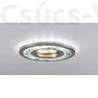 Kép 3/4 - SK-92 beépíthető spot kristály GU10 -es fényforráshoz 230V króm mennyezeti lámpa átlátszó kristályokkal - Candellux