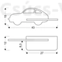 Kép 3/3 - Candellux- CAR fali lámpa LED 5W 4000K - zöld