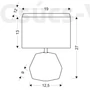 Kép 2/2 - Candellux- ANIMI asztali lámpa, 1x40W- szürke