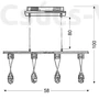 Kép 2/2 - PRISMA Függeszték 4 4X3W LED Króm - Candellux