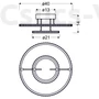 Kép 3/3 - ADEL Mennyezeti 40 36W LED Króm 3000K