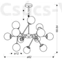 Kép 3/3 - Candellux- BEST csillár, 12X40W E14 -Króm