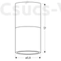 Kép 3/3 - Candellux TUBA mennyezeti lámpa, 1x15W- fekete