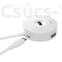 Kép 4/8 - Baseus- Round box USB elosztó- fehér