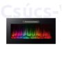 Kép 1/3 - Bewello- elektromos beépíthető kandalló hősugárzóval- RGB LED
