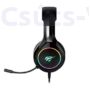 Kép 5/5 - Havit- gamer vezetékes fejhallgató mikrofonnal, RGB+3,5mm jack- fekete