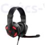 Kép 3/5 - Havit- gamer vezetékes fejhallgató mikrofonnal- fekete&piros