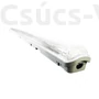 Kép 1/4 - Eko-Light - por- és páramentes lámpatest 1x120cm LED fénycsőhöz - szürke
