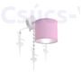 Kép 1/4 - Milagro - BALETNICA PINK  - Gyerekszobai lámpa - Fali lámpa rózsaszín