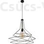 Kép 1/3 - ORO - Jupiter - ArtDeco Függeszték lámpa - fekete - 1xE27 / 60W, ~ 230V
