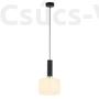 Kép 1/2 - VANES - Jupiter - Modern Függeszték fehér búrával - fekete, króm, fehér - 1xE27/60W
