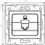 Kép 2/2 - Adatcsatlakozó Aljzat (Rj45 Cat 5E Jack) - Kanlux - Mowion Logi - Ezüst