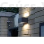 Kép 2/3 - Lutec- Gemini Kicsi Négyzet Kültéri Led Fali Lámpa Up & Down 1 Light Dark Grey