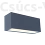 Kép 1/3 - Gemini square large kültéri LED fali lámpa Up &amp; Down 1 light dark grey