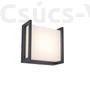 Kép 1/4 - Qubo square kültéri fali lámpa 1 light dark grey