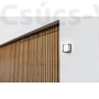 Kép 2/4 - Qubo Square Kültéri Fali Lámpa 1 Light Dark Grey