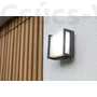 Kép 4/4 - Qubo Square Kültéri Fali Lámpa 1 Light Dark Grey
