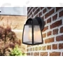 Kép 2/2 - Lutec - Kelsey Kültéri Fali Lámpa Small 1 Light E27 Black