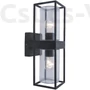 Kép 1/4 - Flair kültéri E27 double fali lámpa 2 light black