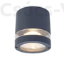 Kép 1/3 - Focus Round kültéri fali lámpa 1 light GU10 dark grey