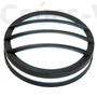 Kép 1/4 - Titan Round medium grill kültéri fali lámpa/mennyezeti 1 light E27 dark grey