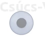Kép 3/3 - Ublo Round Small Kültéri Led Fali Lámpa/Mennyezeti  1 Light Silver