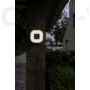 Kép 2/2 - Ublo Kicsi Négyzet Kültéri Led Fali Lámpa/Mennyezeti  1 Light Silver