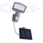 Kép 1/5 - Napelemes LED fali lámpa 1 light Mozgásérzékelővel silver grey plus solar panel