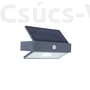 Kép 1/3 - Aroow solar LED fali lámpa Pir  1 light dark grey