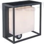 Kép 1/5 - Curtis solar LED fali lámpa 1 light dark grey - mozgásérzékelővel