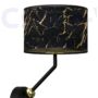 Kép 7/8 - MILAGRO - Senso - Glamour kétkarú fali lámpa - fekete/arany