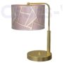 Kép 1/7 - MILAGRO - Ziggy - asztali lámpa - arany/rózsaszín mintás
