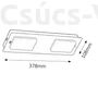 Kép 4/4 - Rábalux - Ruben - Minimál - Fürdőszobai  mennyezeti lámpa - LED 2X5W