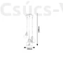 Kép 4/4 - Rábalux - Jezabel - Függeszték 3xE27 3X MAX 60W