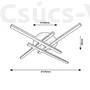 Kép 4/4 - Rábalux - Svetlana - Modern - Mennyezeti lámpa - LED 28W