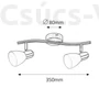 Kép 4/4 - Rábalux - Soma - Hagyományos 2xE27 - Mennyezeti spotlámpa