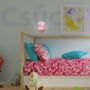 Kép 4/4 - Cathy wall light, macska és nyúl mintás gyerekszobai lámpa - Rábalux