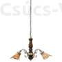 Kép 1/3 - Rustic 3 függeszték, 3 ágú, D68cm - Rábalux