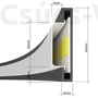Kép 6/11 - Sollux - RIO - Függőlámpa - fekete - 3000K - 78 cm