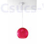 Kép 2/5 - Sollux - Függeszték lámpa - BALL vörös