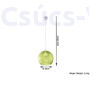 Kép 4/5 - Sollux - Függeszték lámpa - BALL zöld