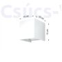 Kép 4/4 - Fali lámpa -  LUCA fehér LED IP54