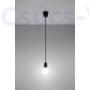 Kép 3/8 - Sollux - Függeszték lámpa - DIEGO 1 Fekete