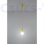 Kép 3/8 - Sollux - Függeszték lámpa - DIEGO 1 sárga