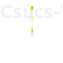 Kép 4/8 - Sollux - Függeszték lámpa - DIEGO 1 sárga